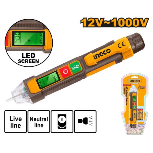 Ingco- Voltage Tester Pen 12-1000V-VD210003