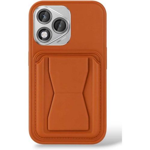 Free protection made of shock-resistant synthetic leather with a built-in stand and back card wallet for a stylish look and comfortable grip from SL Store, compatible with Honor 400 Lite mmobile (brown).