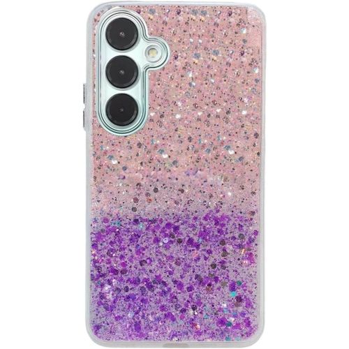 جراب متوافق مع هاتف سامسونج جالاكسي A55 5G، شفاف لامع براق، إطار TPU ناعم، جراب خلفي صلب للنساء والفتيات، جراب حماية شفاف للهاتف