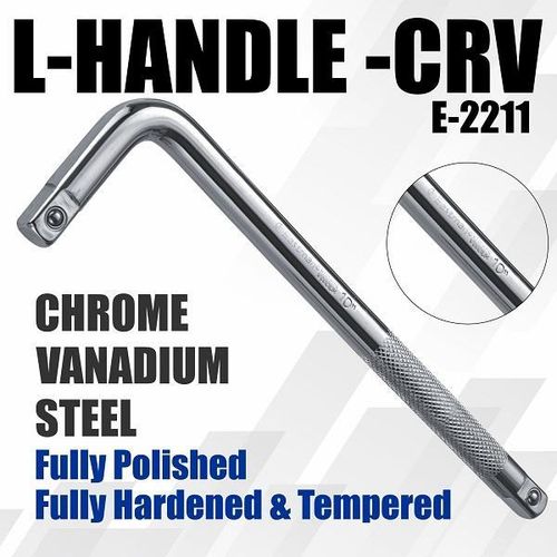 يد لقمة رباط طويله اتجاهين نيكل لاصلاح السيارات 12 بوصه- 35 سم حرف L -كروم فانديون