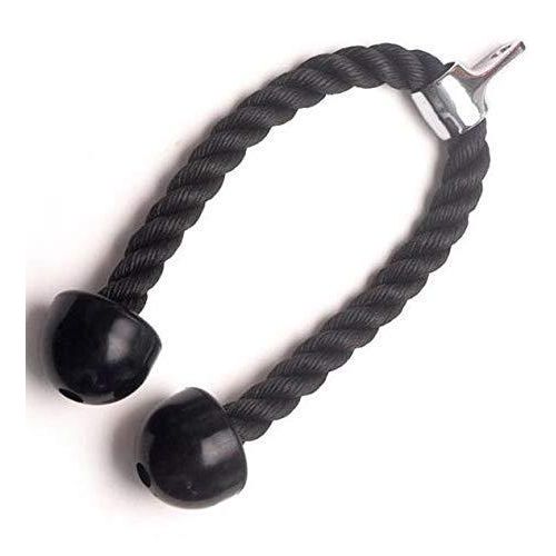 Tri-fold abdominal muscle toning rope with pull-down strap, fitness training equipment
