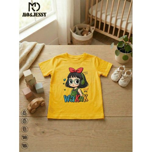 t-shirt cotton short sleeves for kids -printed