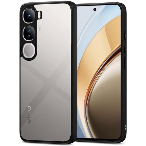 Case For Vivo Y21d 4G / Y31 5G, Crystal Clear Non-Yellowing, Military Grade Protection, Shockproof Protective Cover with Camera Protection for Vivo Y21d 4G / Y31 (Black Frame)