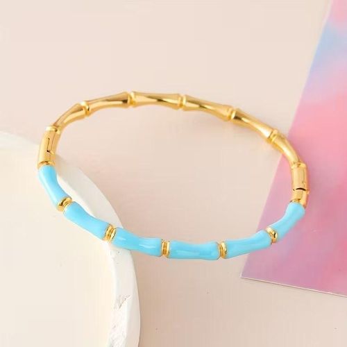 Bracelets crafted from premium stainless steel with a unique bamboo texture design in a variety of elegant colors suitable for everyday wear and special occasions for both men and women