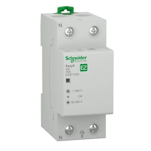 Easy9 EZ9C1263, 2P 63A Voltage Relay, Home Protection Device