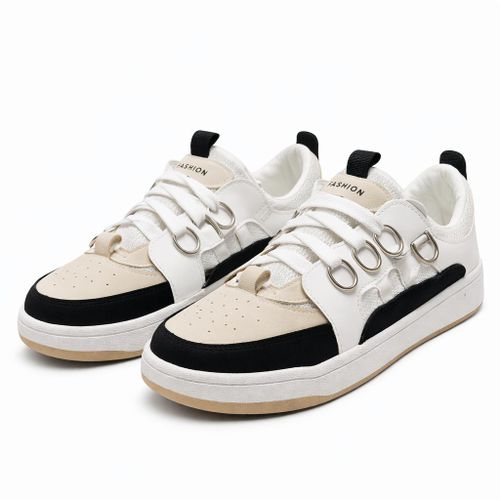 كوتشي حريمي للخروج – حذاء نسائي مريح بنعل مرتفع مناسب للمشي والاستخدام اليومي - لون أسود