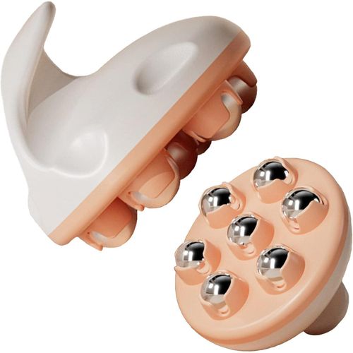 Natural Skin Care Massage Roller – 360 Chrome-Plated Rollers, Face & Body Use, Boosts Collagen, Reduces Fine Lines, Improves Skin Elasticity (One)