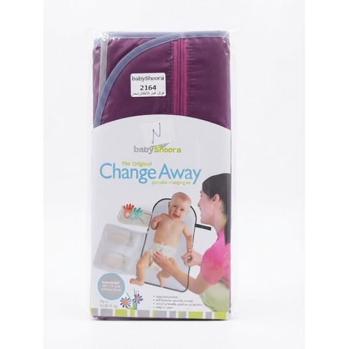 Compact Travel Changing Mat with Storage Pockets for Wipes and Diapers