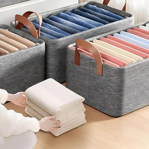 Clothing Storage Container - Contemporary Large-Scale Wardrobe Organizer in Multiple Colors for a Clean, Organized Look with Maximum Space (Figure 1)