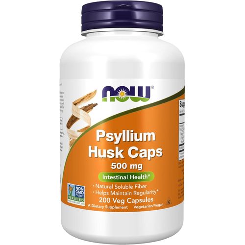Psyllium Husk Capsules 500 mg 200 Veg Capsules