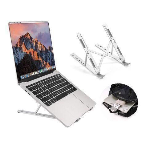 Metal Portable Tablet & Laptop Stand Foldable - Multi Angles Height Adjustment