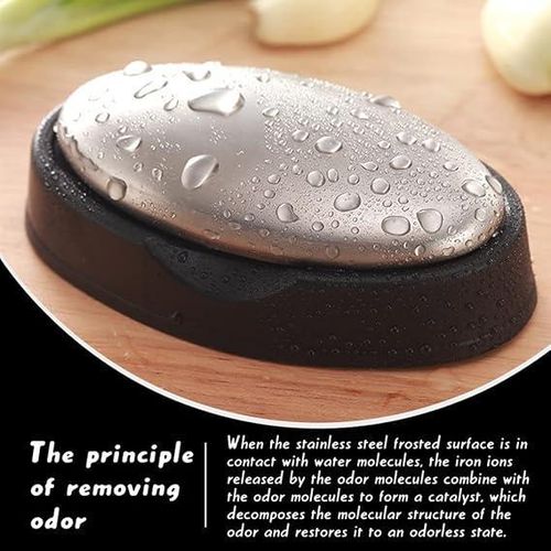 Stainless Steel Anti-Odour Soap for Eliminating Odours in Bathroom, Kitchen and Food Preparation