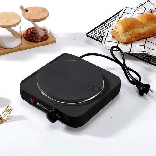 Hot Plate 1000W - Electric Stove with Five-Stage Temperature Control, Energy Efficient, Easy to Operate, Model 2023-13 (Black)