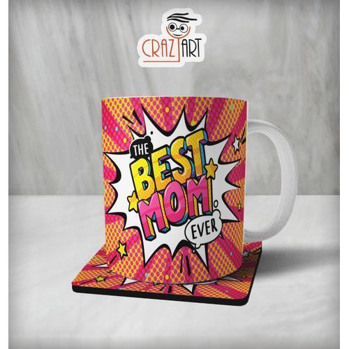 Crazy Art 002 - Mug & Coaster For Mother