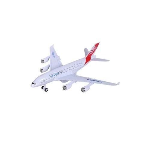 Diecast Metal Airplane Model Toy for Kids, Pull-Back Aircraft Model Plane with Light Effect, Realistic Airplane Model for Boys and Girls, Durable Metal Body Mini Plane Toy Gift for Children, Educational Collectible Plane Toy