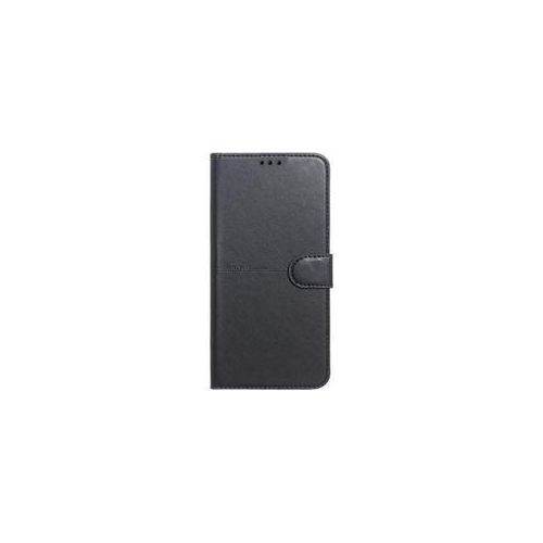 Leather front and back foldable case for Oppo A74 - Black