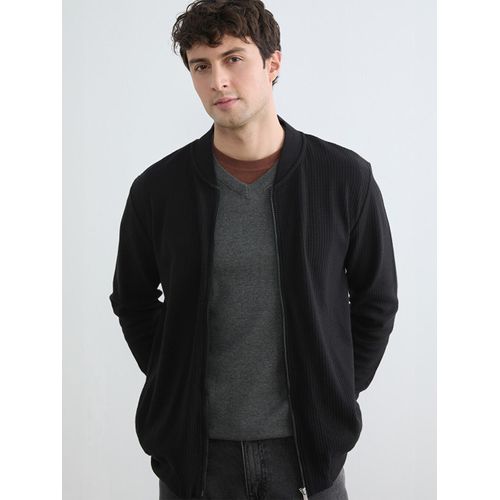 Men's Varsity Collar Zip-Up Sweatshirt