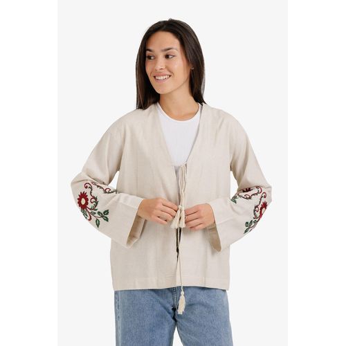 Tassel Tie-Front Kimono