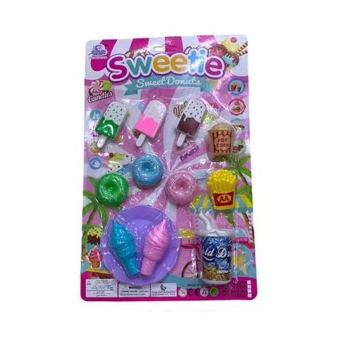 Kids Ice Cream Pretend Play Set Dessert and Food Toys for Imaginative Role Play