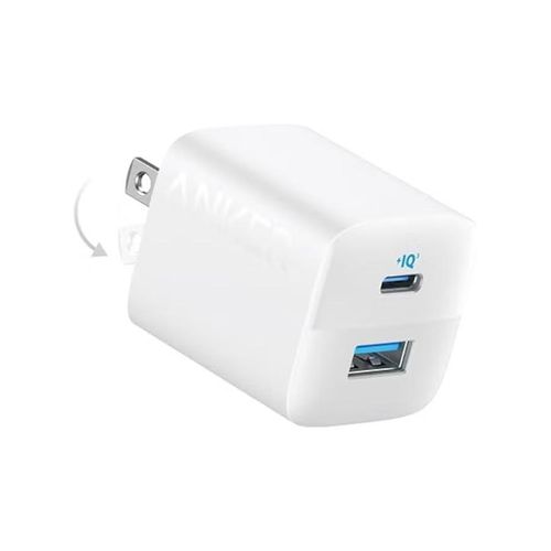 USB C Charger 33W, 323 Charger, 2 Port Compact Charger with Foldable Plug for iPhone 14/14 Plus/14 Pro/14 Pro Max/13/12, Pixel, Galaxy, iPad/iPad Mini and More Cable Not Included