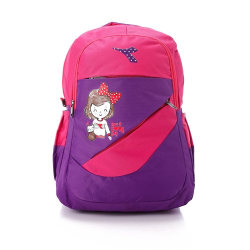Squad Multi-Compartment School Backpack - Purple