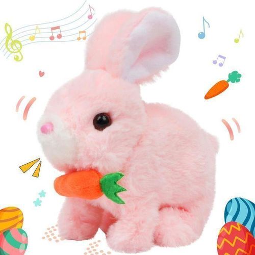 Electric Bunny Plush Toy Lovely Interactive Plush Rabbit for Kids Boys Girls