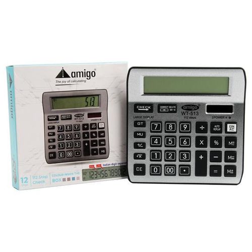 Office calculator silver 12 digits model WT-MI513