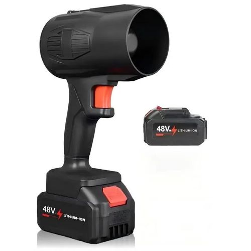 Small Cordless Leaf Blower, 35,000 RPM Stepless speed change, Handheld Portable Electric Leaf Blower, Handheld Blower for Yard, Lawn Care, Snow Removal, leaf blowing and Outdoor