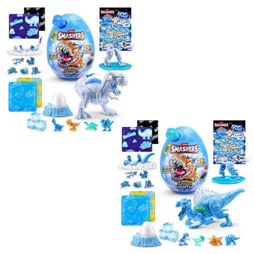 Smashers Mega Jurassic Light Up Ice Age Dino 25 Surprises 2 Models (Only One will Sent) - SMASH-74138
