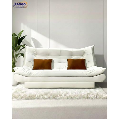 Sofa bed, suitable for living rooms, guest rooms, and small spaces. 120*190cm, off-white color.