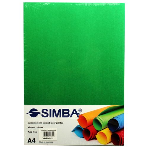 A4 -160gms -100sheets- Fluoro Green -