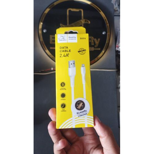 Biva Depot S05V Micro USB Fast Charging Data Cable - 2.4A - White