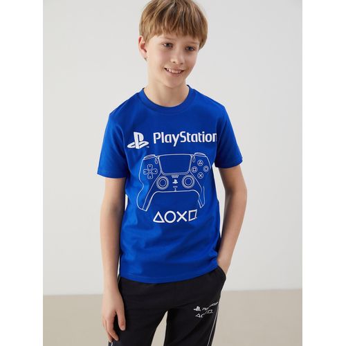 Crew Neck Playstation Printed Boy's T-Shirt