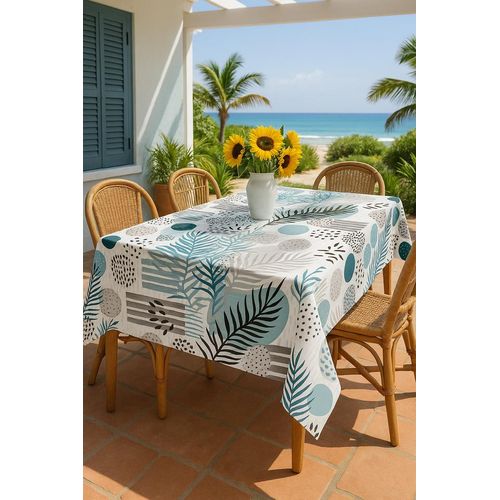MAWAN - Lazervomix Premium Quality Tablecloth – Modern & Classic Elegant Design – Stain Resistant and Easy to Clean – Ideal for Summers, Trips, Kitchen & Gifts – Lasting Colors 70X70CM