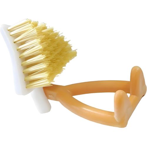 Triangle Cleaning Brush- Foldable triangle design for deep cleaning, stiff bristles handle grease and dirt in the corners, safe on all surfaces, makes housework faster and easier with superior reach a