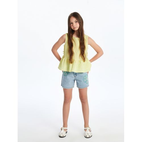 Floral Girl's Jean Shorts