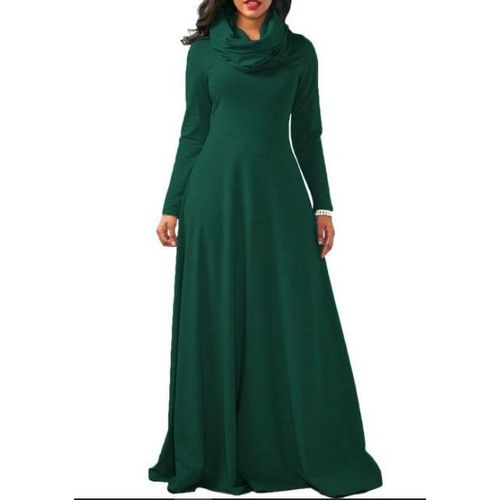 Women's cotton dress with layered collar