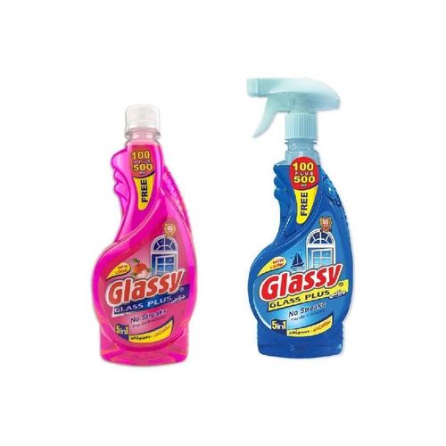 Glassy Liquid Glass And Window Cleaner Set, Multi Scent - 2 Pieces Multicolour 600ml