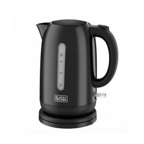 JC64-B5 Electric Kettle, 2200W, 1.7L Capacity, Black, Stainless Steel, Cordless
