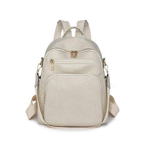 Vintage Patchwork Leather Backpack