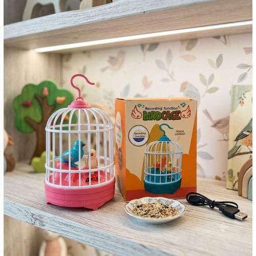 Talking Bird Cage Toy – Speaking Bird Cage – Talking Bird Cage Game – Talking Birds Toy – Interactive Talking Bird Toy