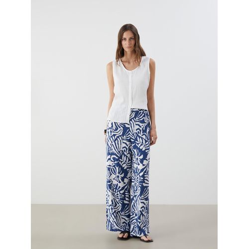 Elasticated Waist Patterned Women's Trousers
