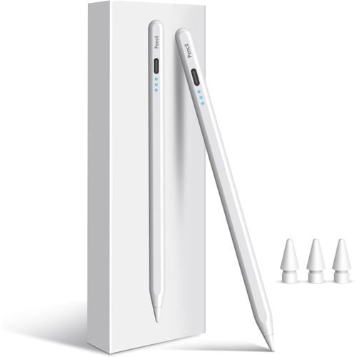 iPad Pencil 9th&10th Generation, 10 Mins Fast Charge Stylus Pen for Apple Pencil 1st/2nd iPad 6/7/8/9/10/11, Pro 11"/12.9"/M4, Air 3/4/5/M2/M3, Mini 5/6 with Palm Rejection, Tilt Sensitivity