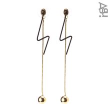 Ball Pendant Earring - Gold