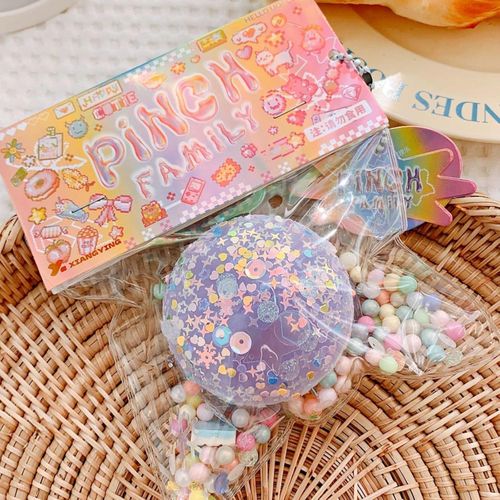 Taba Cat Squishy Squeeze Toys, Pinch Family Squishy Toys, 40 Styles Available, Cute Soft Cat Paws Squishy Toys Squishy Hamster, Kawaii Fidget Toys Squishy for Adults Kids (Burger Violet)