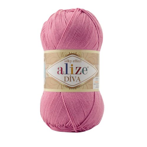 Diva Silk Effect pink Colour No.178 Crochet And Knitting