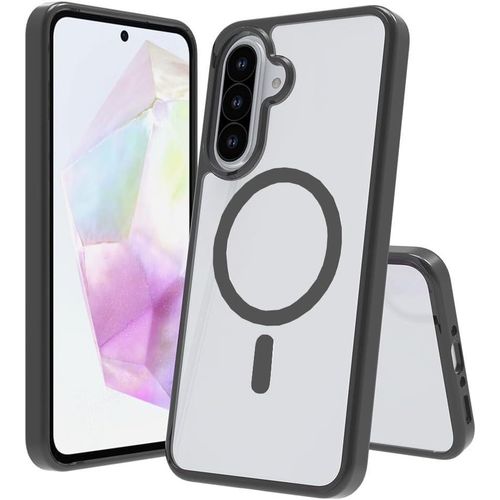 Clear Case Designed for Samsung Galaxy A36/A56 (Not Yellowing) (Anti-Drop and Shockproof) (Compatible with MagSafe Magnetic) Slim Phone Cover for Samsung A36/A56 5G (Black)