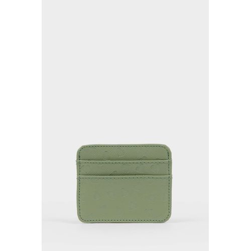 Woman Faux Leather Business Card Wallet