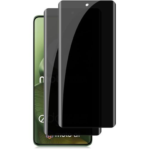 Privacy Screen for Motorola Moto Edge 60/60 Pro/60 Fusion for Tempered Glass, Pack of 2 Privacy Screen Protector 9H Hardness Anti Spy Tempered Glass Anti-Scratch Privacy Screen Protector Film
