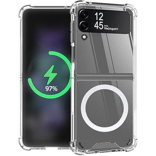 Case Compatible with Samsung Galaxy Z Flip 3 Ultra Slim Cover, Anti-Scratch, Waterproof, Anti-Fingerprint, Non-Yellowing, Support Magnetic Charging Clear